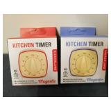 *NEW* 2 Magnetic Kitchen Timers, 60 minute, Blue