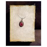 Idaho Emerald Creek Garnet Pendant & Sterling