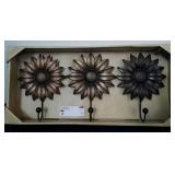 New sunflower wall hooks