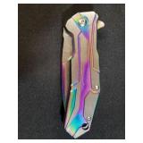 NEW Raider Rainbow 4.5" Knife with Clip