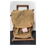 Vintage Boy Scout Bag on Wood frame