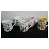 Five new coffee mugs