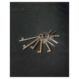 Group of vintage Skeleton keys