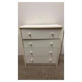 32x28x16 White Wooden Dresser