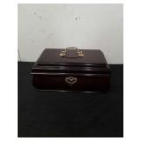 12.5 x 7.5 x 5.5 in wooden jewelry box with