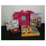 Super cute owl bag and kids games