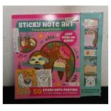 New sticky note art fuzzy animal friends book