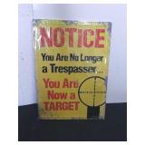 12x17-in notice you are no longer a trespasser