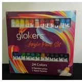 New 24-piece glokers acrylic paint set