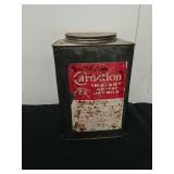 Vintage Carnation Instant nonfat dry milk tin