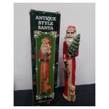 Vintage antique style 10-in Santa decor