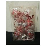 New 12 count 80 mm Christmas ornaments