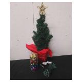 New miniature Christmas tree with topper,