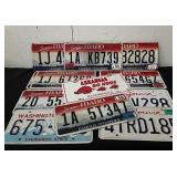 White pants Idaho and California license plates