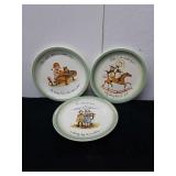 Three vintage Holly Hobbie plates