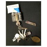 Miller High Life Pocket Knife, Practice Lock for