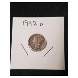 1942 D Mercury Silver Dime *Please Preview*