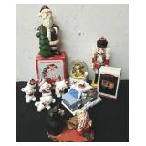 Group of vintage Christmas decor