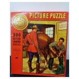 Vintage 500 piece better shaped pieces puzzle