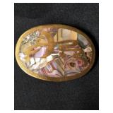 Made in Mexico Brass with Abalone Shell Inlay,