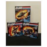 Three new 44, 45, and 47 piece GI Joe ninja speed