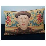 Vintage 17 inch throw pillow