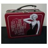 9 x 3.5 x 7.5 in Marilyn Monroe large tin tote