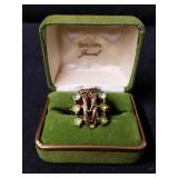 Vintage Size 7 The Vanderbilt Jewel Ring, missing