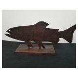 12.5 in metal fish decor