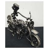 10.5 x 7.5 in metal motorcycle decor