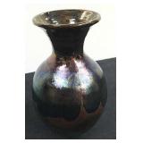 Vintage Signed 6.5 in decorative glazed vase