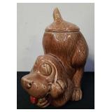 Vintage puppy dog cookie jar marked 0272 USA