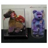 Collectible beanie babies with tag protectors and