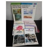 Watercolors and pencil drawing books