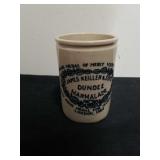 4.5 inch antique Dundee marmalade crock/jar