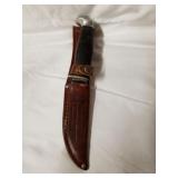 Case Leather Wrapped Handle Hunting Knife in