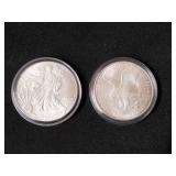 2 NOVELTY American Silver Eagle Coins *NOVELTY-