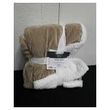 New 50x60-in Living Comfort Sherpa Throw