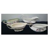 Vintage gravy boats