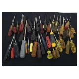 Large group of screwdrivers