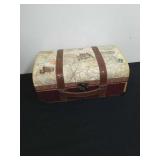 13.5x 8.75 x 6 inch decorative suitcase looking