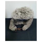 Warm rabbits fur hat