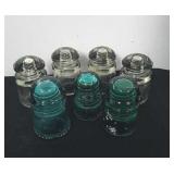 Vintage insulators at least two of them have a