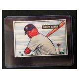 Mickey Mantle 1951 Bowman Rookie Reprint Card