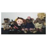 Collectible Boyds bears, and other plush