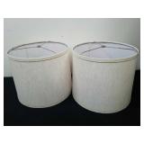 Two 12 x 10.5-in lamp shades