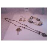 Necklace; Bracelet; Pendant; Pierced Earrings;