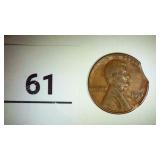 1955 Wheatback Penny; Clipped on side;