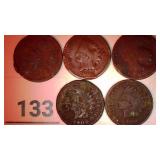 1900 Indian Head Pennies-(5);