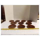 Vintage Fiestaware, Amberstone Brown Salad Plates